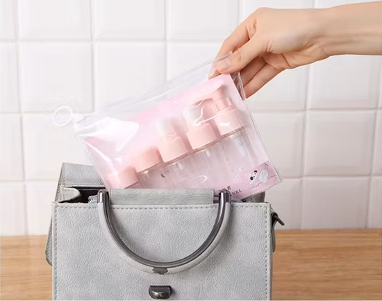 Imballaggi cosmetici all'ingrosso personalizzati, bottiglie di plastica per tute da viaggio, bottiglie in PP/pet/acrilico/silicone