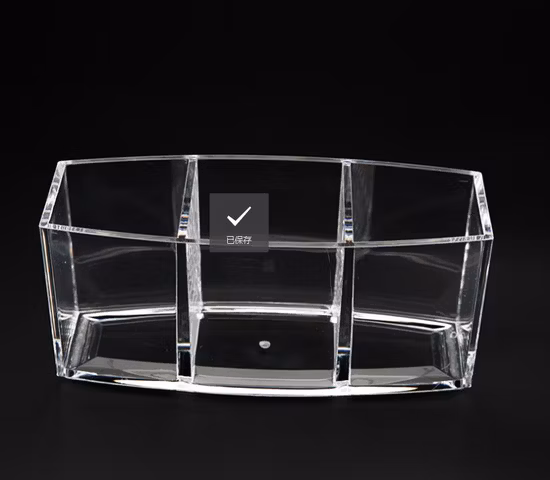 Spazzole per unghie cosmetiche in cotone con tampone impilabile antipolvere da scrivania in acrilico Cassetti in plastica trasparente Organizzatore per trucco per pennelli cosmetici